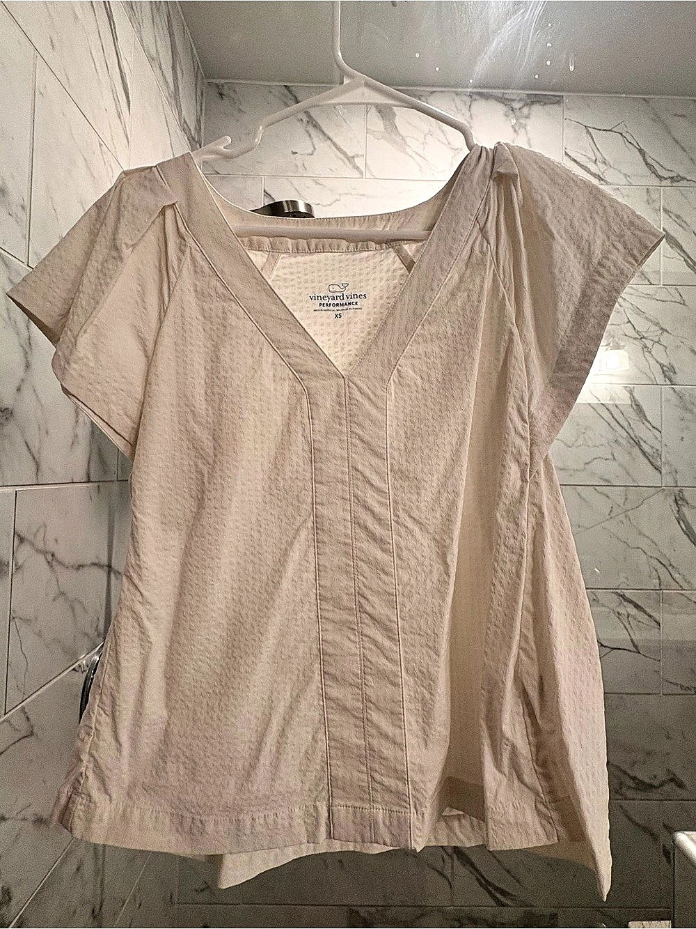 Vineyard Vines Harbor Flutter Sleeve Top